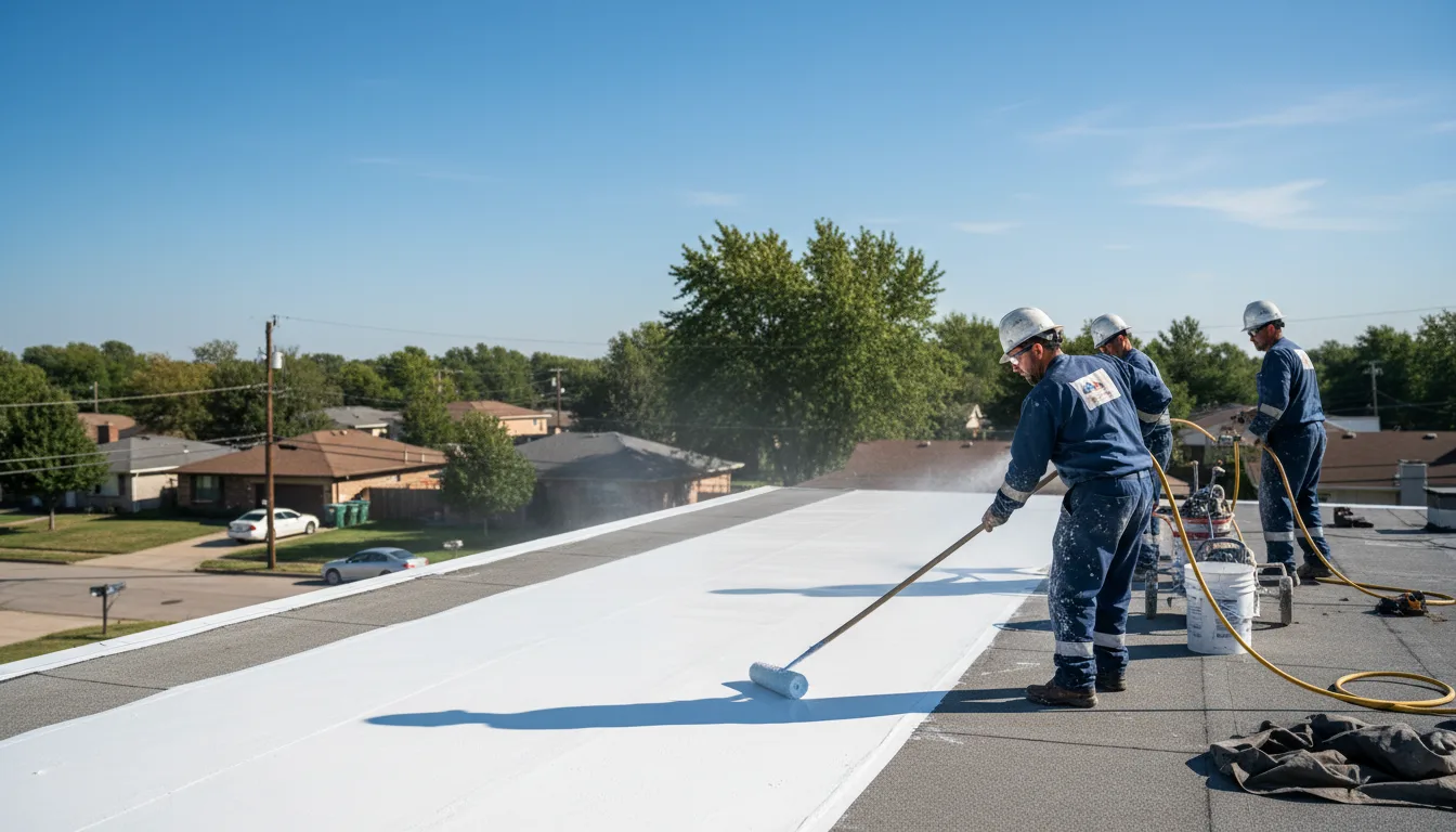 Commercial roof coating in Winnetka, IL near me